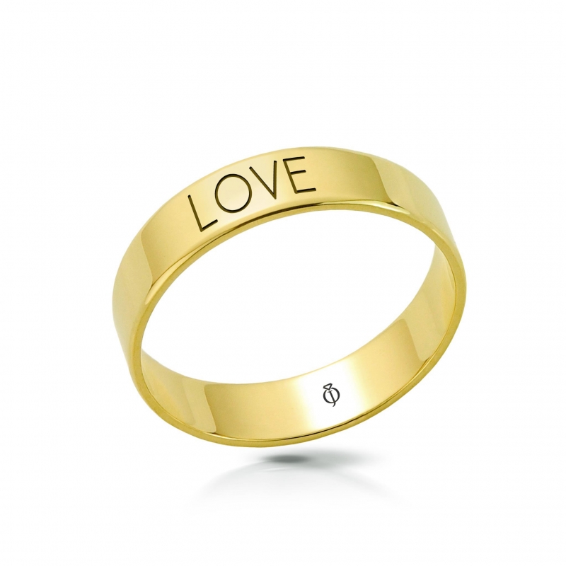 Ring złoty LOVE