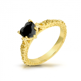 Złoty pierścionek - Czarne serce